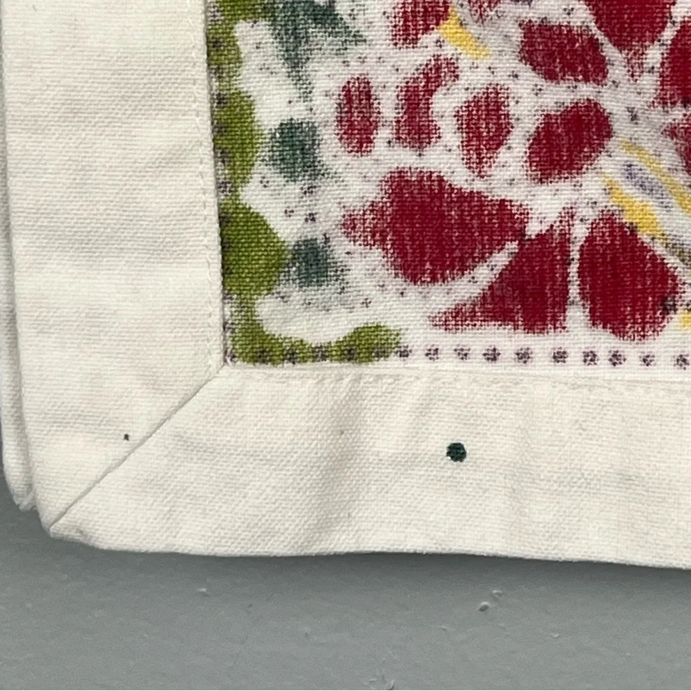Set of 2 Pottery Barn 100% cotton block print multicolor placemats.